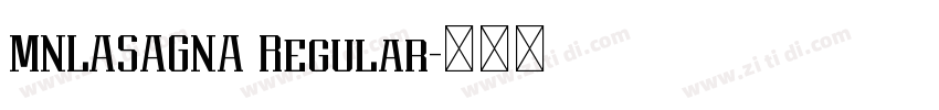 MNLASAGNA Regular字体转换